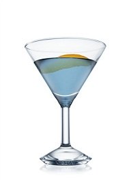 blue cosmopolitan cocktail